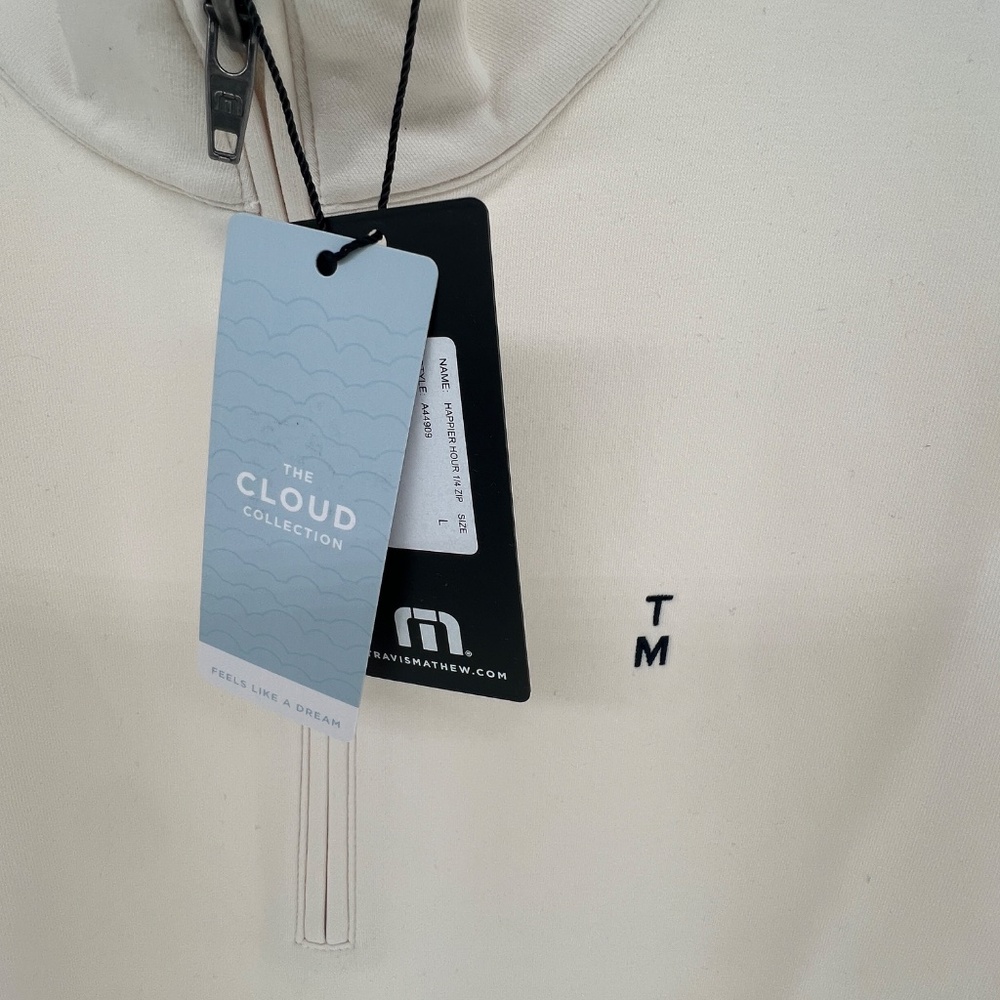 Travis Mathew Happier Hour 1/4 Zip - color Birch, - various sizes - Picture 2 of 4